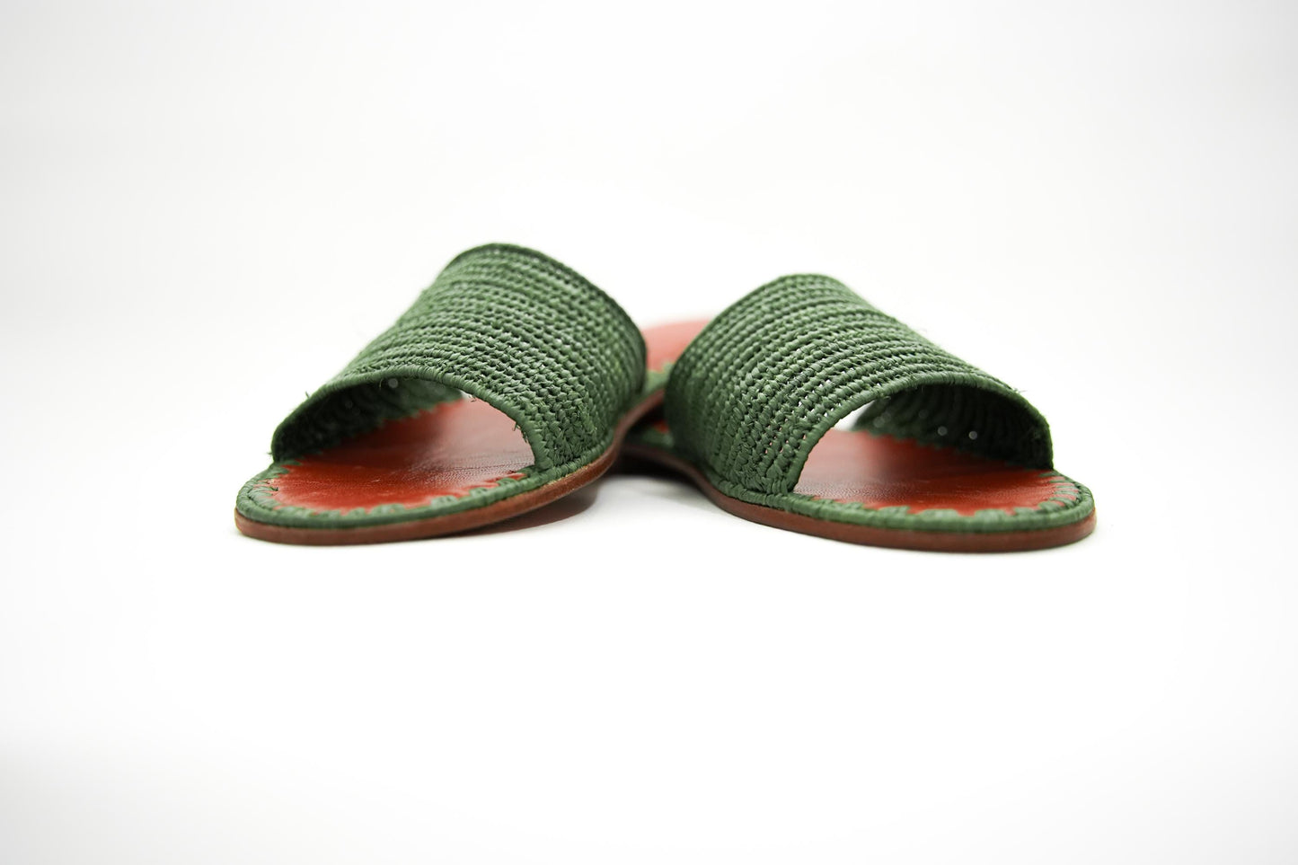 Handmade Raffia Slide Sandals, Comfortable, Lightweight Summer Shoes from Morocco