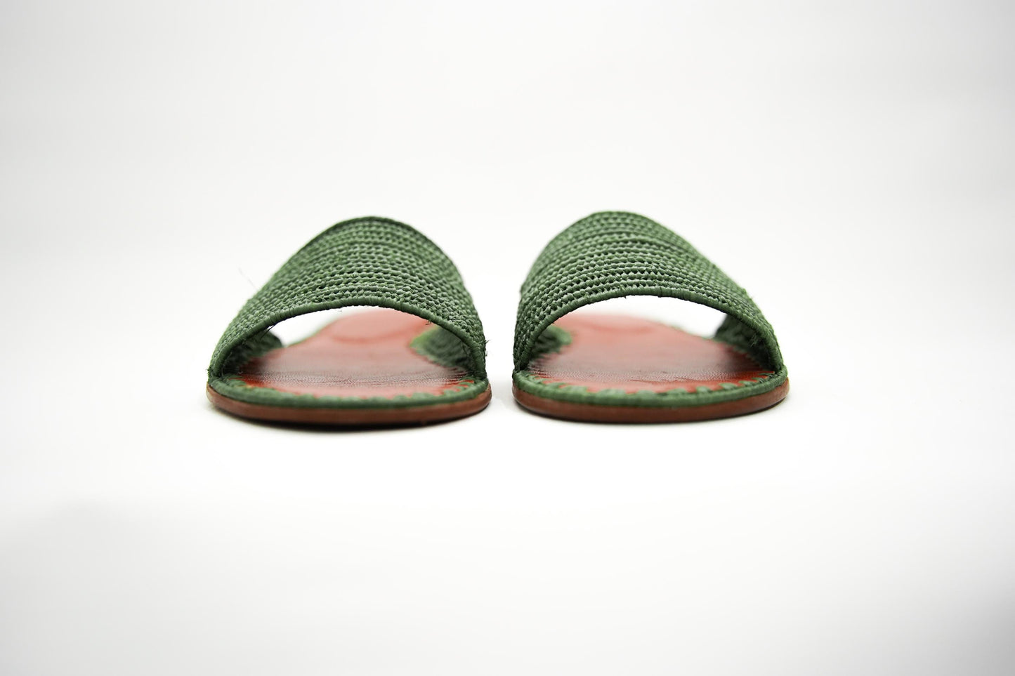 Handmade Raffia Slide Sandals, Comfortable, Lightweight Summer Shoes from Morocco