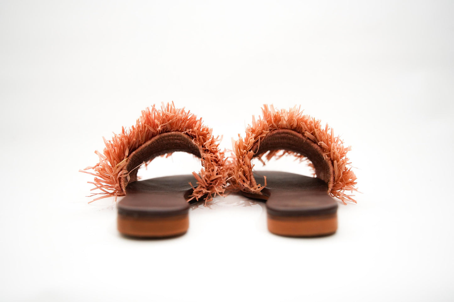 Handmade Raffia Slide Sandals, Comfortable, Lightweight Summer Shoes from Morocco
