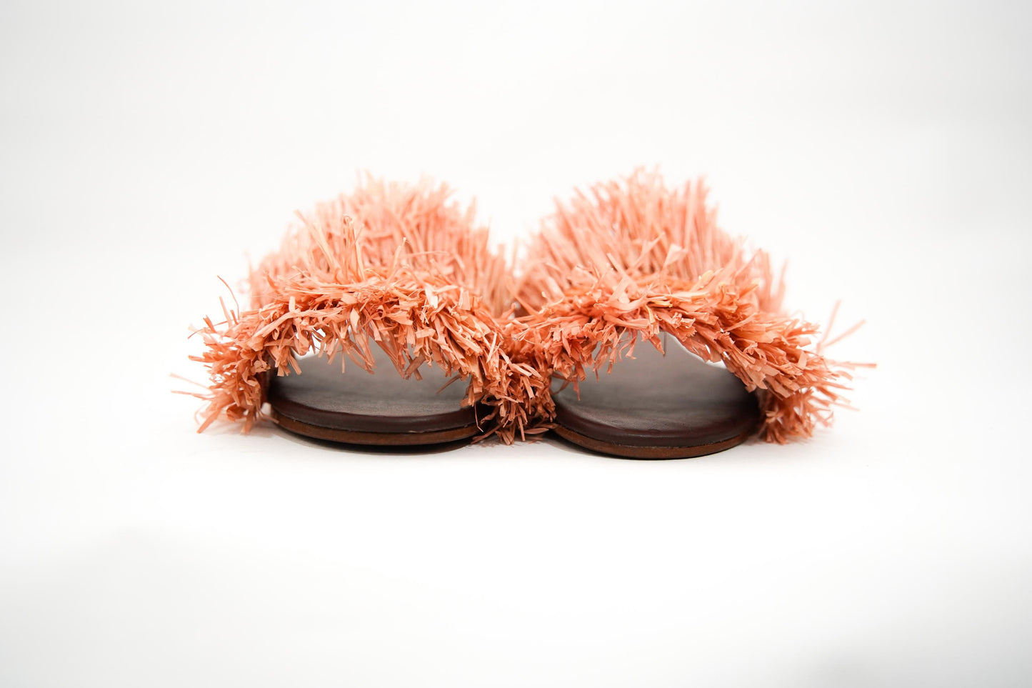 Handmade Raffia Slide Sandals, Comfortable, Lightweight Summer Shoes from Morocco