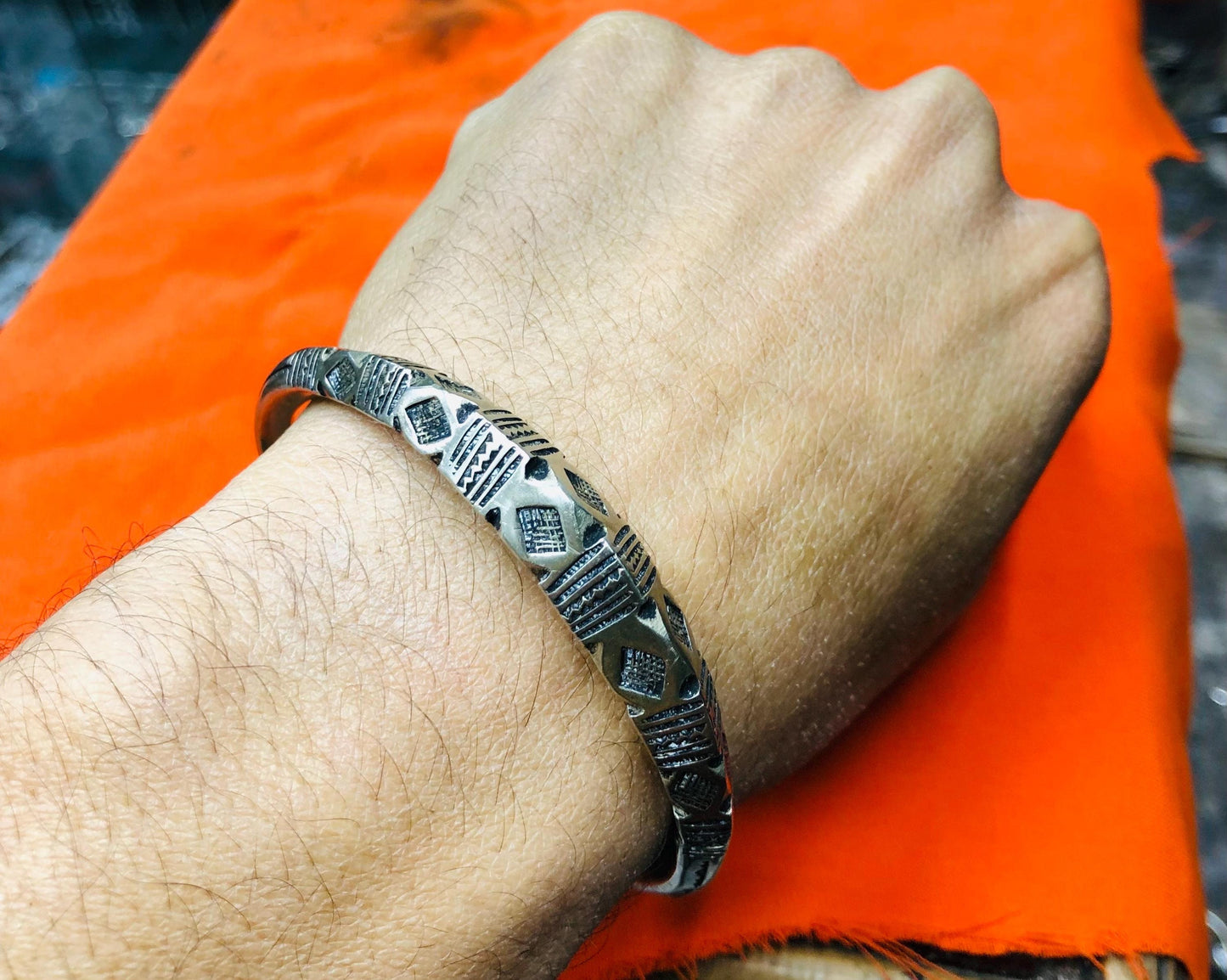 Handmade Tuareg Bracelet. Berber Tuareg Bracelet. Traditional Work Jewelry. Rare Ethnic Bracelet Bracelet