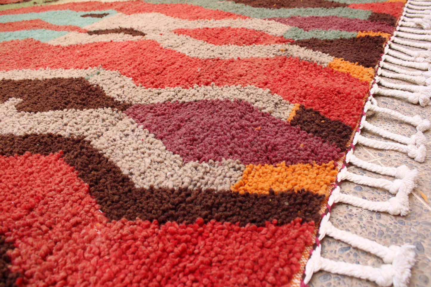Red Moroccan Rug, Red Wool Carpet, Beni Ourain Teppich, Berber Rug Morocco, Red Area Rugs, Natural Fiber Rugs, Rugs and Carpet, Red Boho Rug