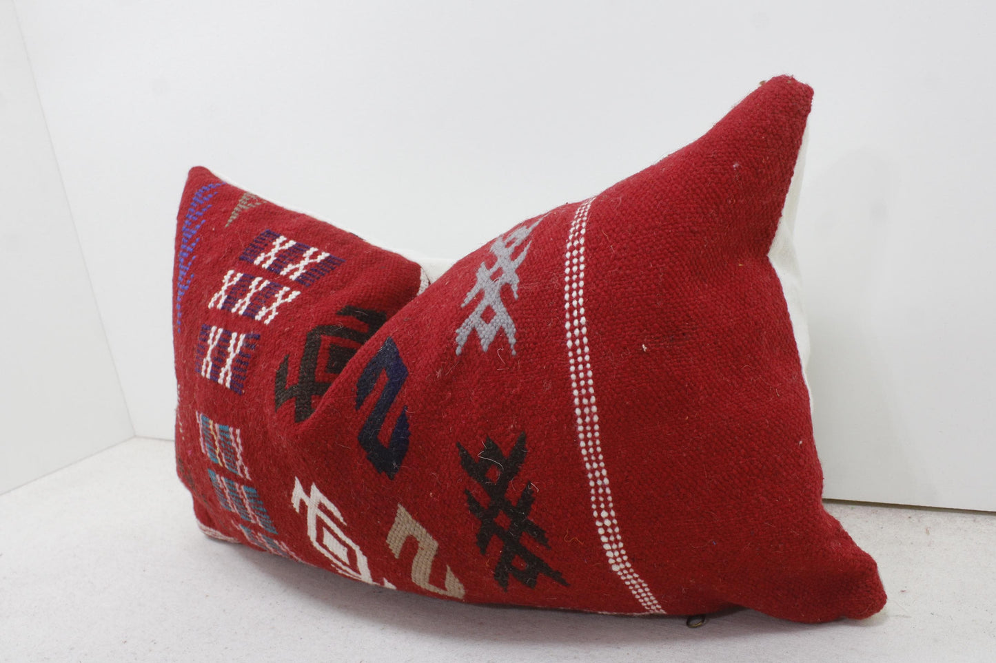 Vintage Moroccan Pillows 100% Wool ,Absolutely Gorgeous Pillow Floor Pillow Moroccan Berber Home Design Handmade Kilim Berber P179