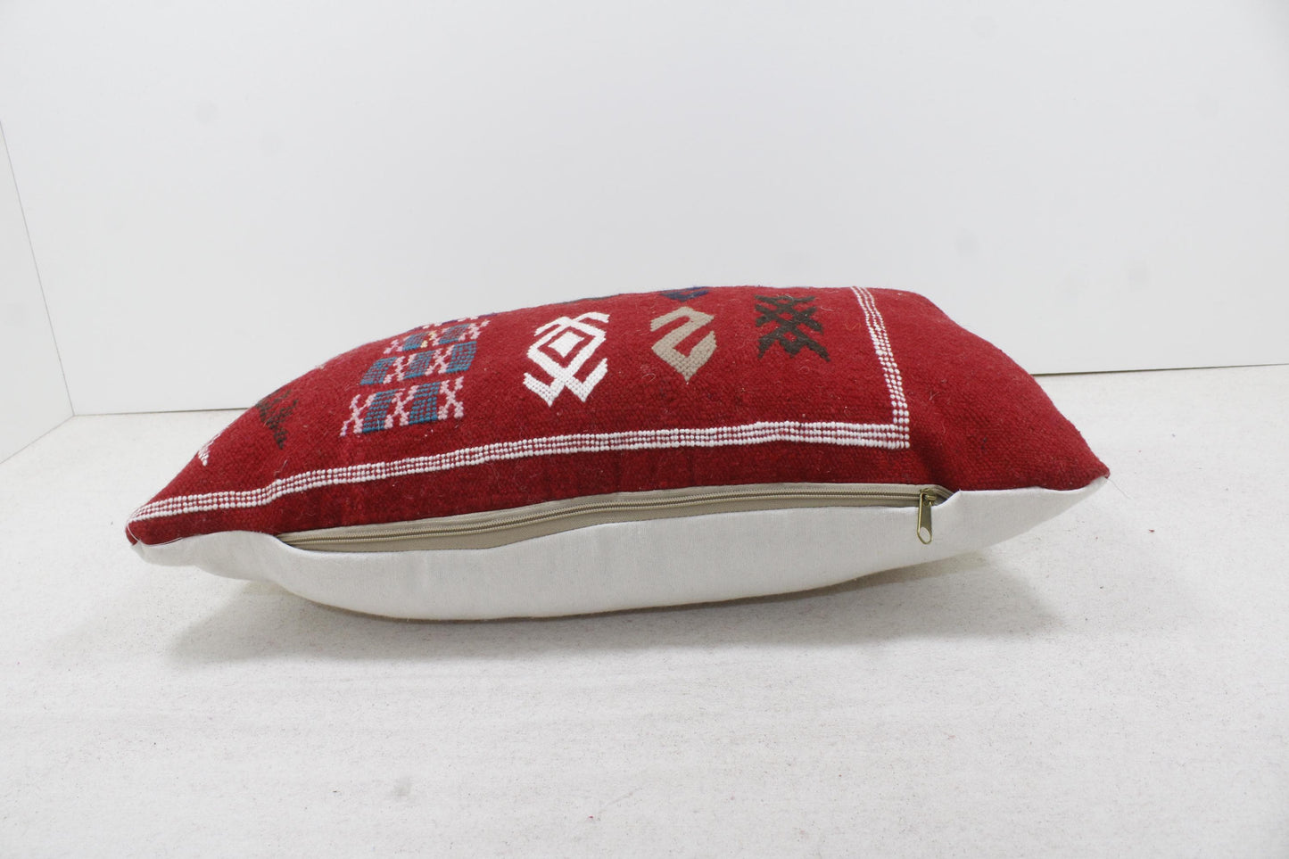 Vintage Moroccan Pillows 100% Wool ,Absolutely Gorgeous Pillow Floor Pillow Moroccan Berber Home Design Handmade Kilim Berber P179