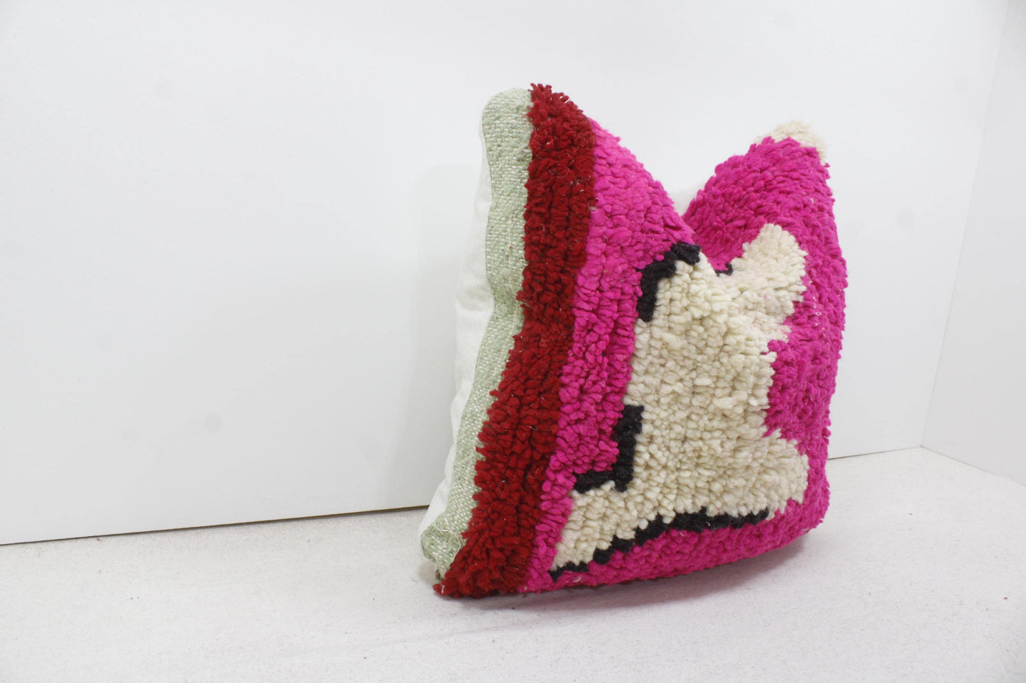 Vintage Moroccan Pillows 100% Wool ,Absolutely Gorgeous Pillow Floor Pillow Moroccan Berber Home Design Handmade Kilim Berber P176