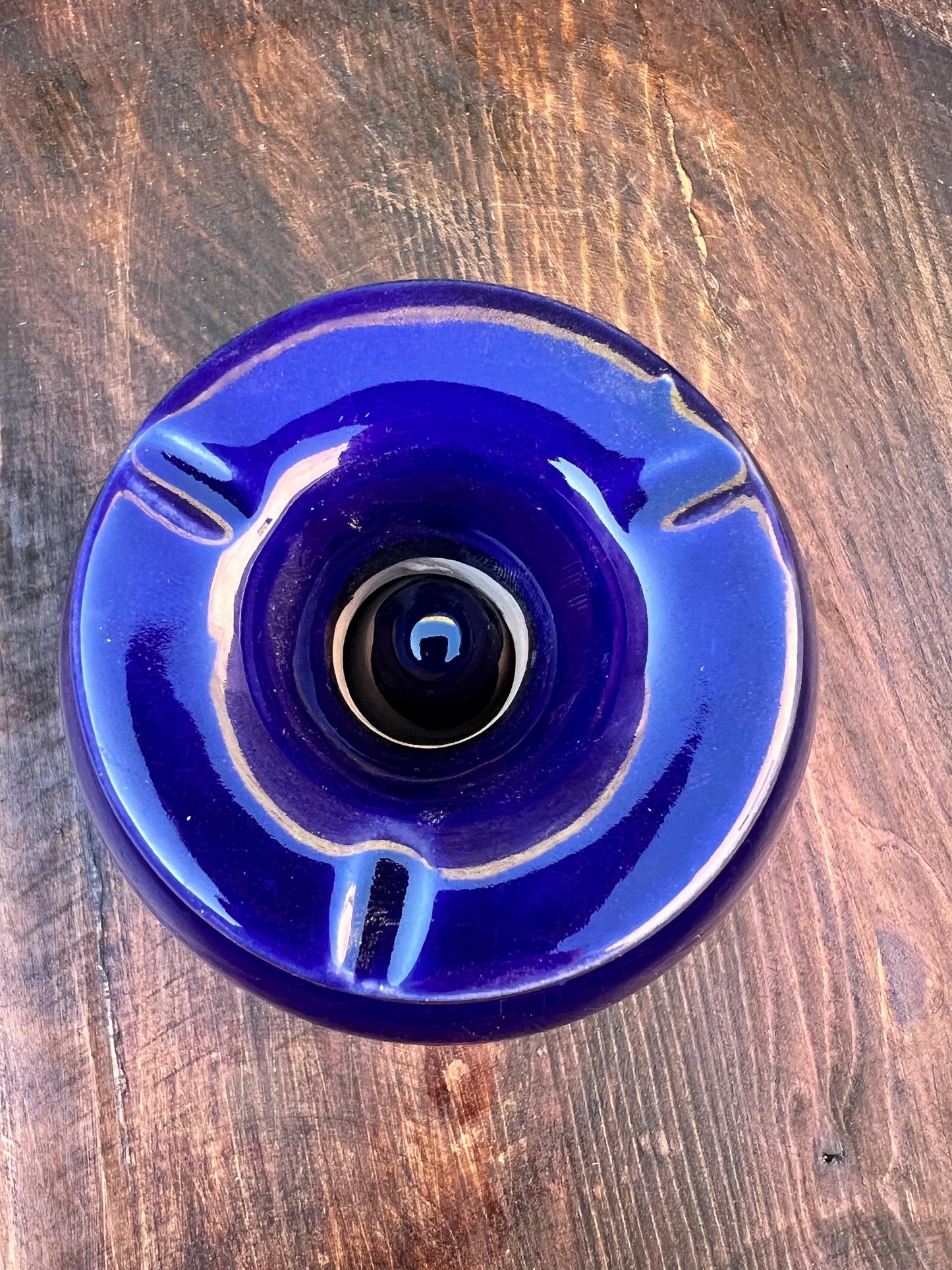 Elegant Moroccan Ashtray Lid- Handcrafted & Hand-Painted Pottery