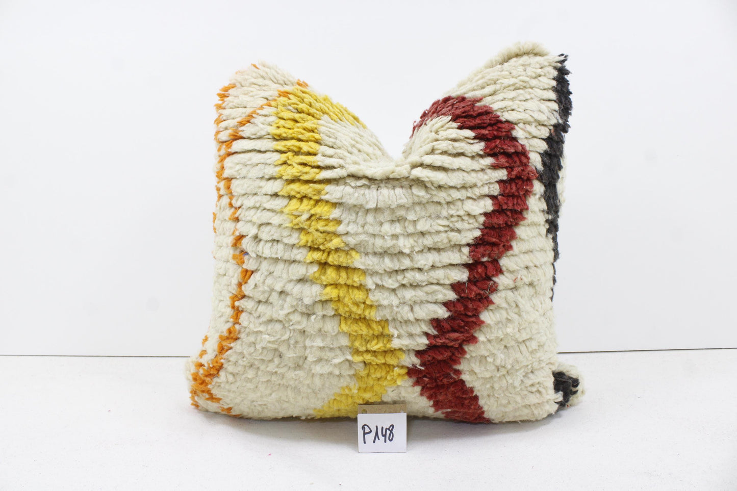 Vintage Moroccan Pillows 100% Wool ,Absolutely Gorgeous Pillow Floor Pillow Moroccan Berber Home Design Handmade Kilim Berber