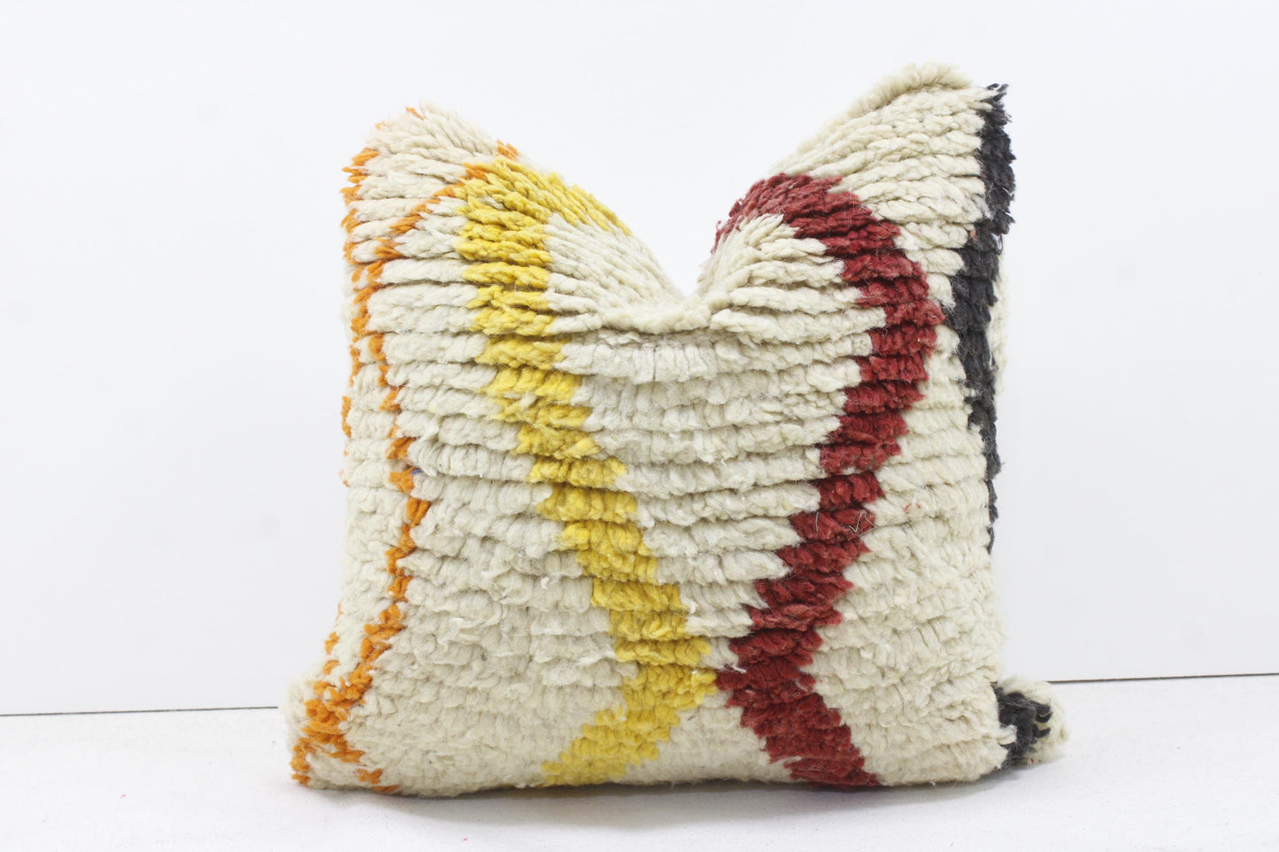 Vintage Moroccan Pillows 100% Wool ,Absolutely Gorgeous Pillow Floor Pillow Moroccan Berber Home Design Handmade Kilim Berber