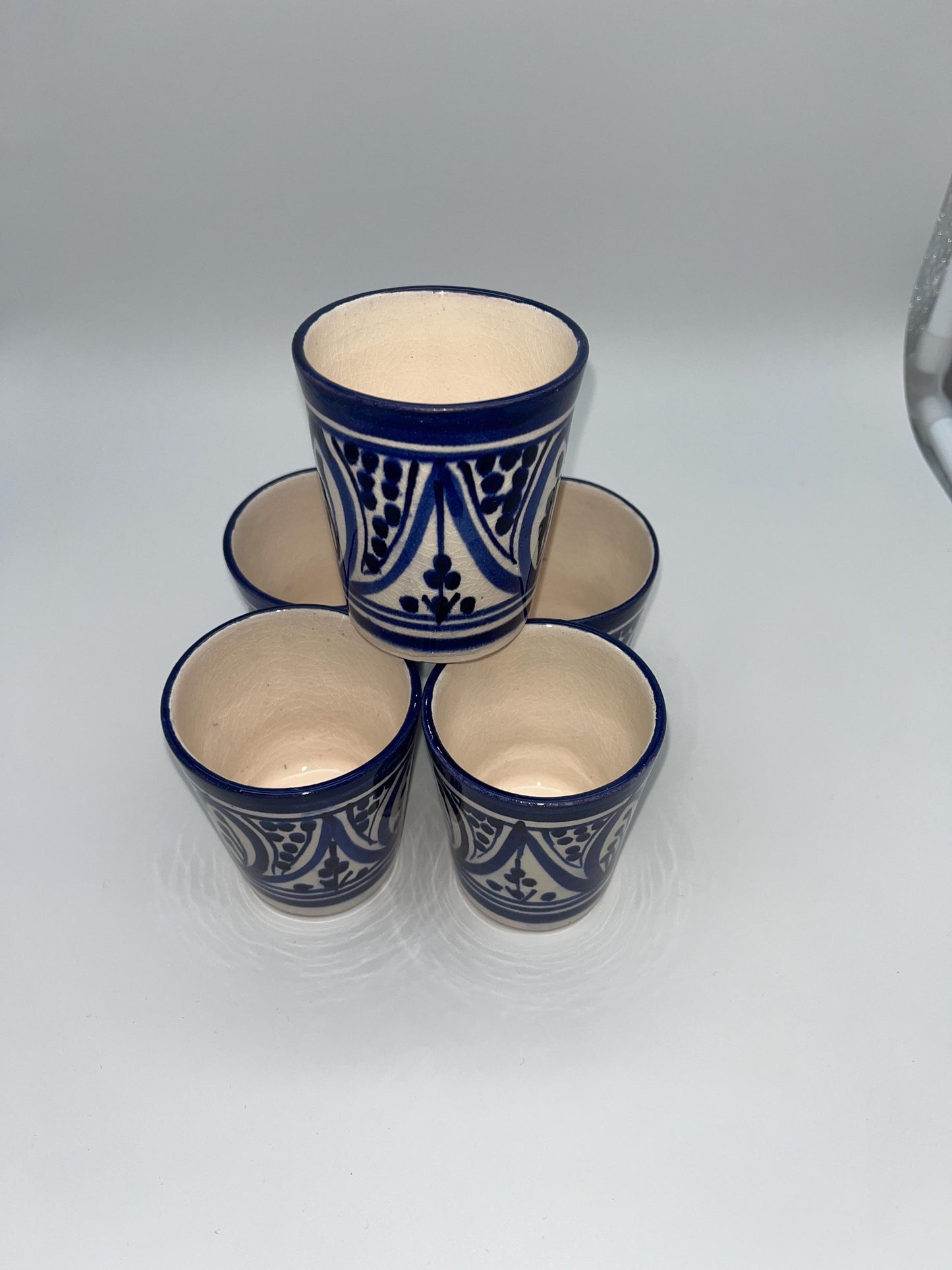 Red Clay Cups - Traditional Moroccan Handicrafts - Perfect for Tea and Coffee - Beldi Mugs_Cups_Moroccan