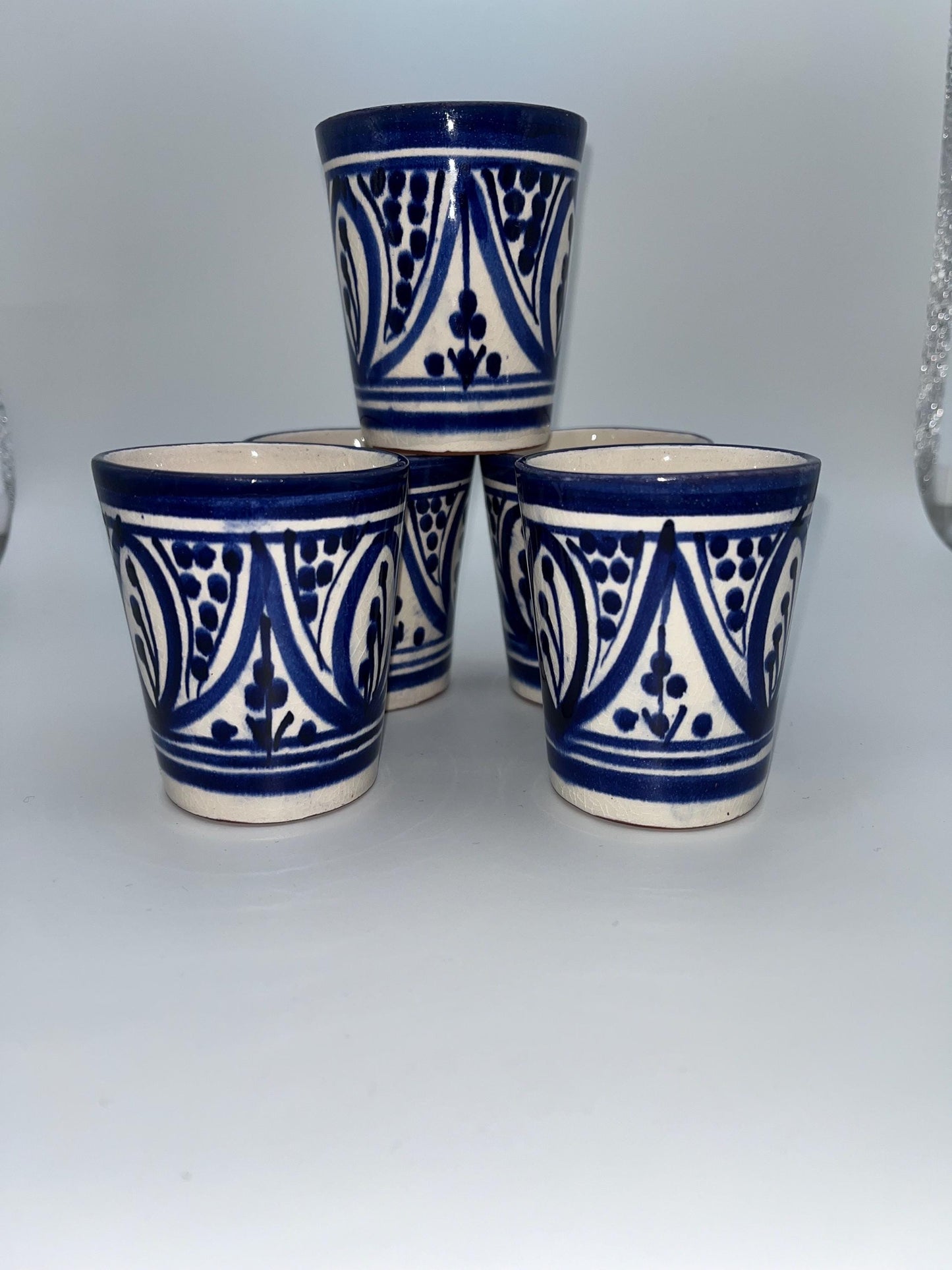 Red Clay Cups - Traditional Moroccan Handicrafts - Perfect for Tea and Coffee - Beldi Mugs_Cups_Moroccan