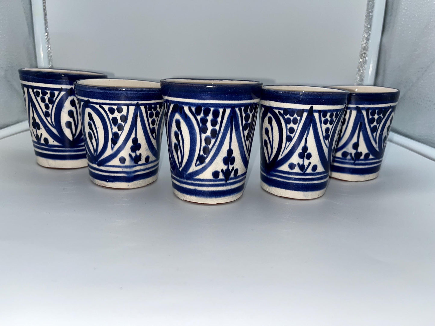 Red Clay Cups - Traditional Moroccan Handicrafts - Perfect for Tea and Coffee - Beldi Mugs_Cups_Moroccan
