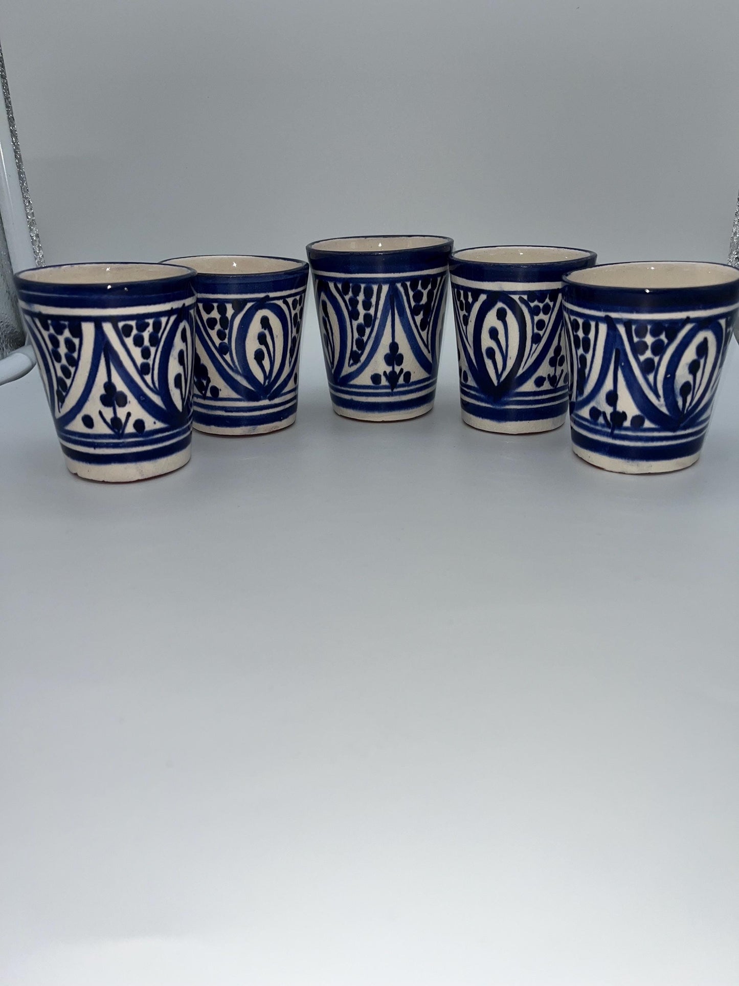 Red Clay Cups - Traditional Moroccan Handicrafts - Perfect for Tea and Coffee - Beldi Mugs_Cups_Moroccan