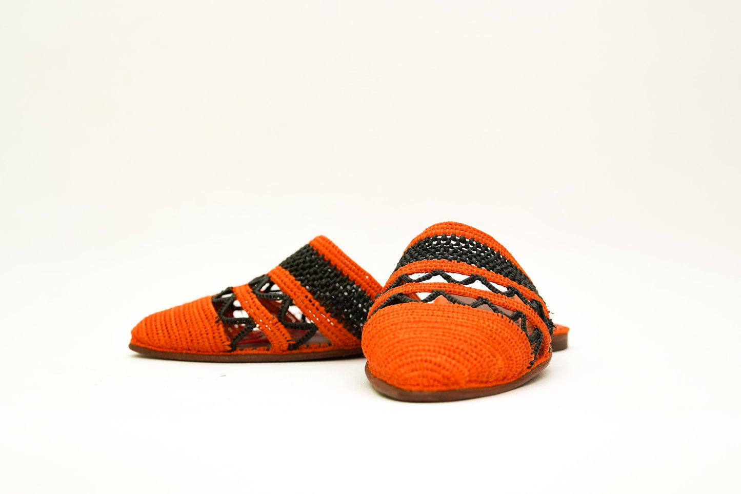 Handmade Raffia Slide Sandals, Comfortable, Lightweight Summer Shoes from Morocco