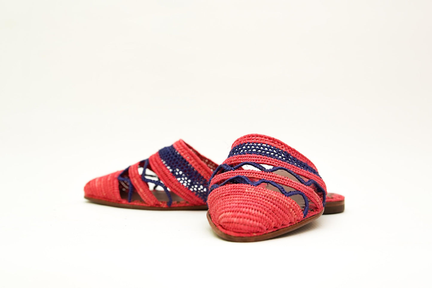 Handmade Raffia Slide Sandals, Comfortable, Lightweight Summer Shoes from Morocco