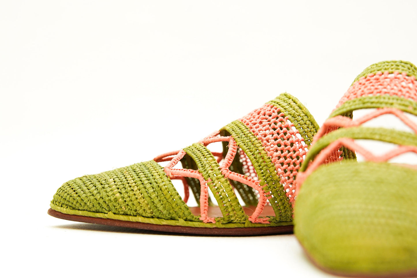 Handmade Raffia Slide Sandals, Comfortable, Lightweight Summer Shoes from Morocco
