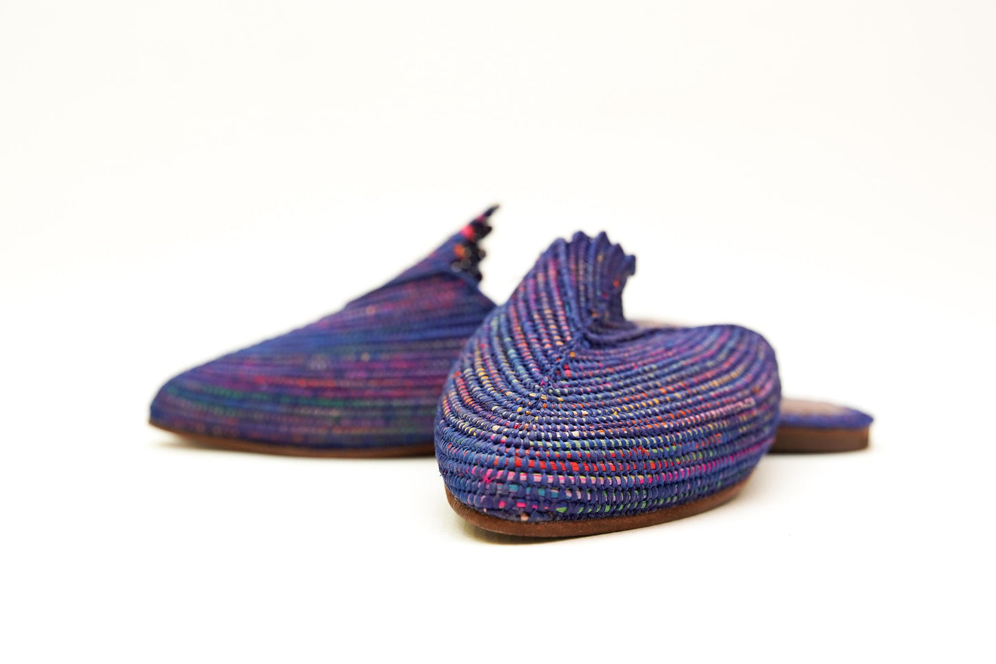 Handmade Raffia Slide Sandals, Comfortable, Lightweight Summer Shoes from Morocco
