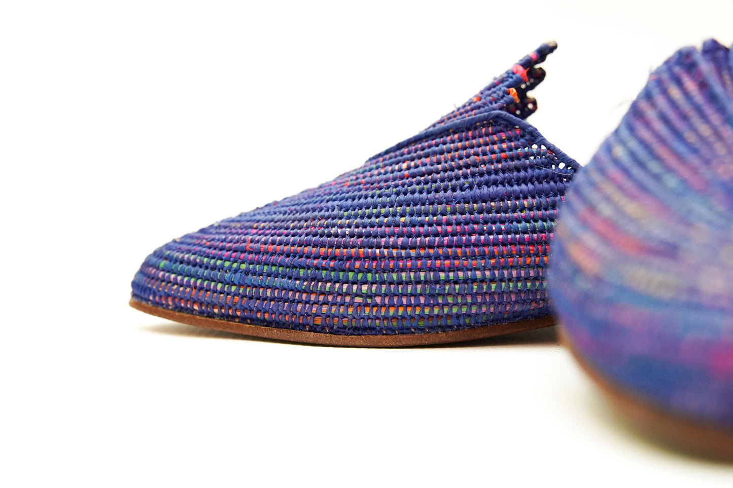 Handmade Raffia Slide Sandals, Comfortable, Lightweight Summer Shoes from Morocco