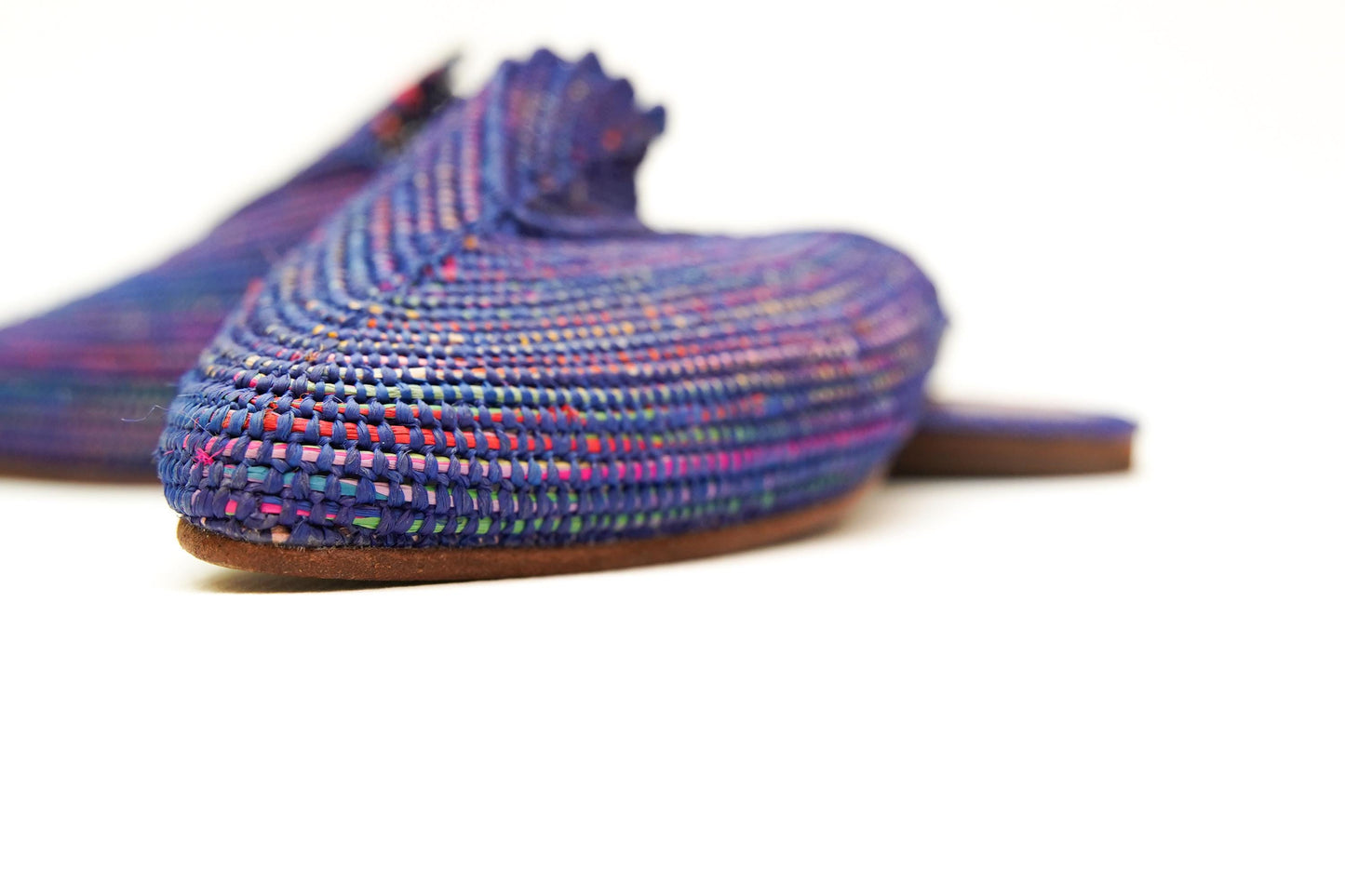 Handmade Raffia Slide Sandals, Comfortable, Lightweight Summer Shoes from Morocco