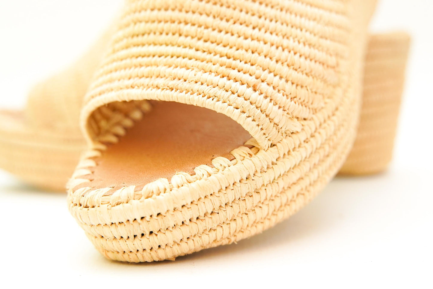 Handmade Raffia Slide Sandals, Comfortable, Lightweight Summer Shoes from Morocco