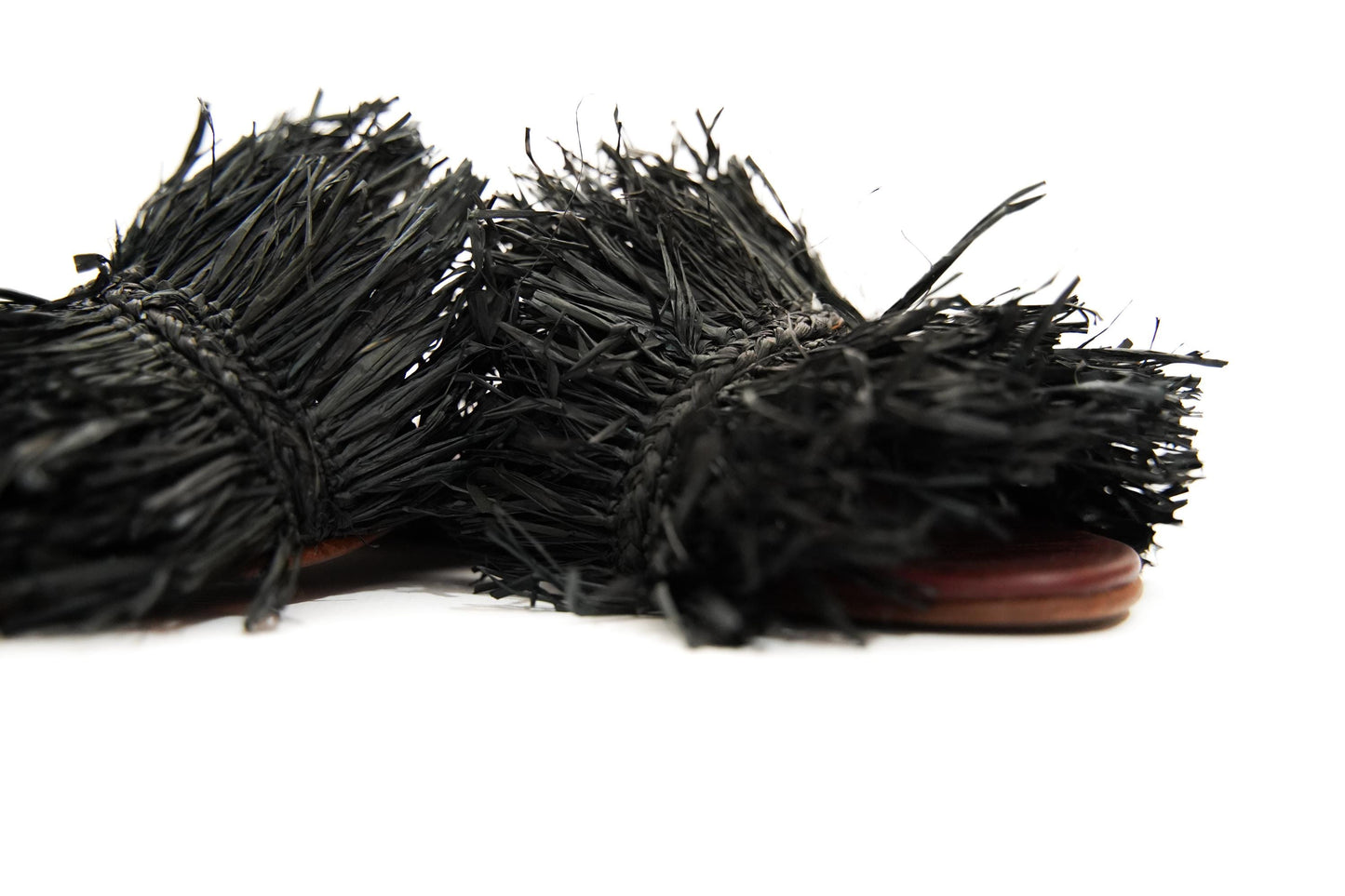 Handmade Raffia Slide Sandals, Comfortable, Lightweight Summer Shoes from Morocco