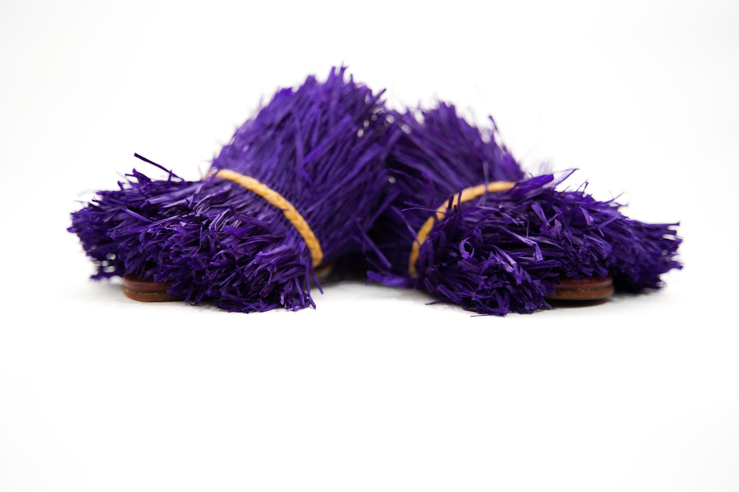 Handmade Raffia Slide Sandals, Comfortable, Lightweight Summer Shoes from Morocco