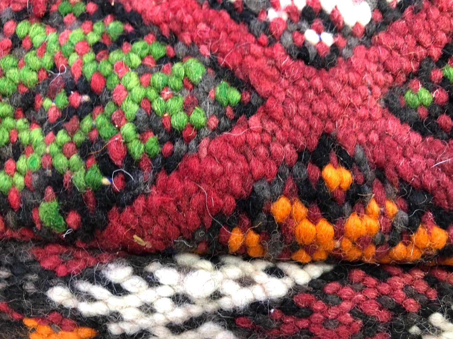 Moroccan Kilim Pouf,Moroccan Floor Cushions, Red Moroccan Kilim Pouf, Vintage Floor Pillow