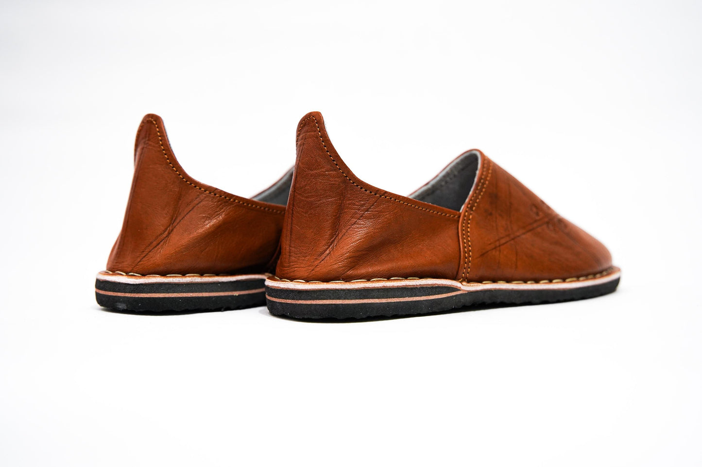 Handmade Moroccan Babouche Leather Slippers for Men, Uthentic Sheepskin Slip-Ons, Comfortable and Durable