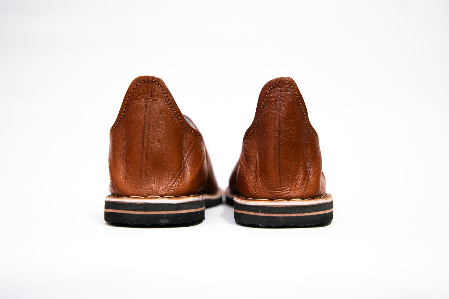 Handmade Moroccan Babouche Leather Slippers for Men, Uthentic Sheepskin Slip-Ons, Comfortable and Durable