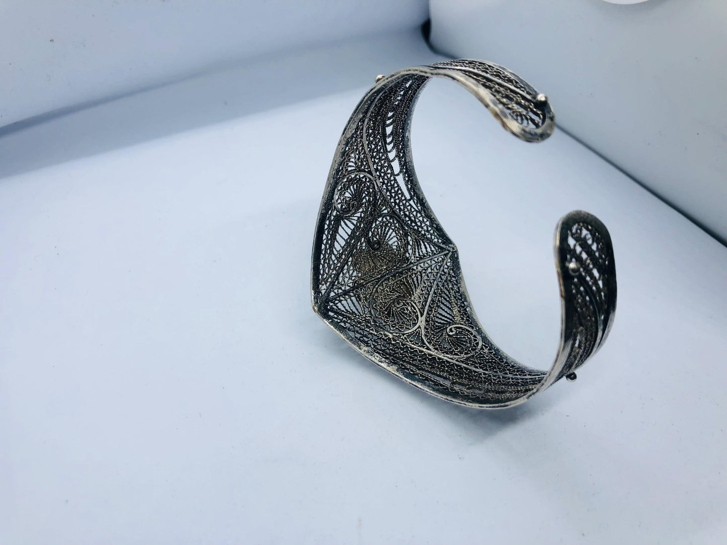 Handcrafted Silver Bracelet, Silver Filigree Bracelet, Traditional Work, Craft Jewelry