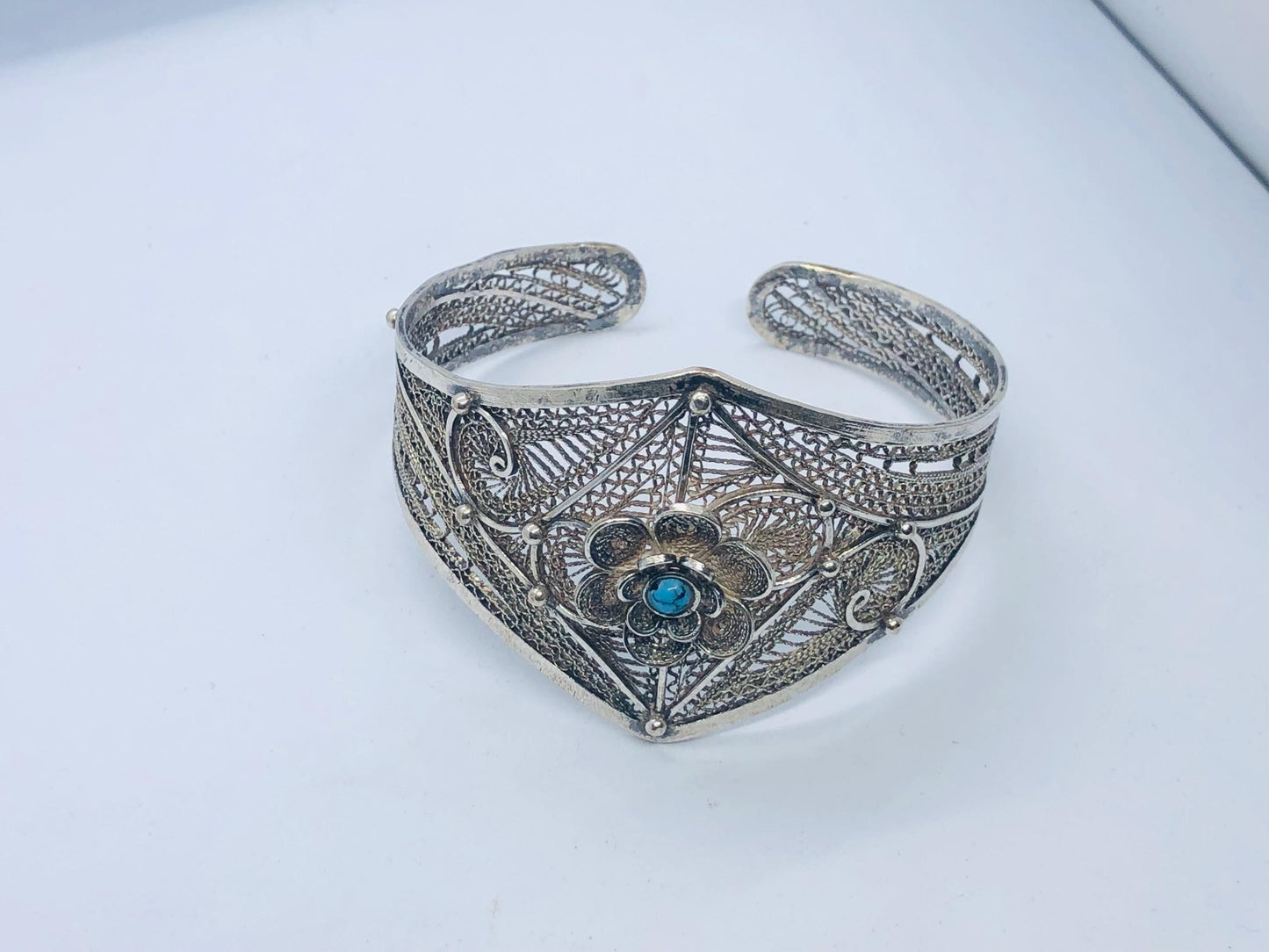 Handcrafted Silver Bracelet, Silver Filigree Bracelet, Traditional Work, Craft Jewelry