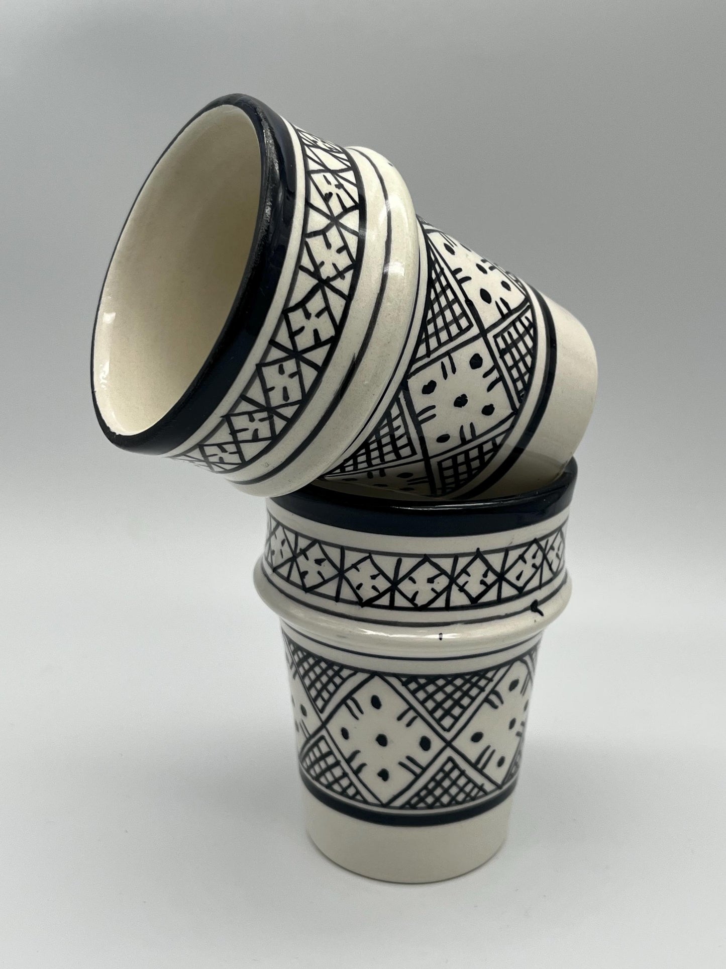 Moroccan Beldi Mug, Handmade, Boho Ceramic Tea Mug from Morocco