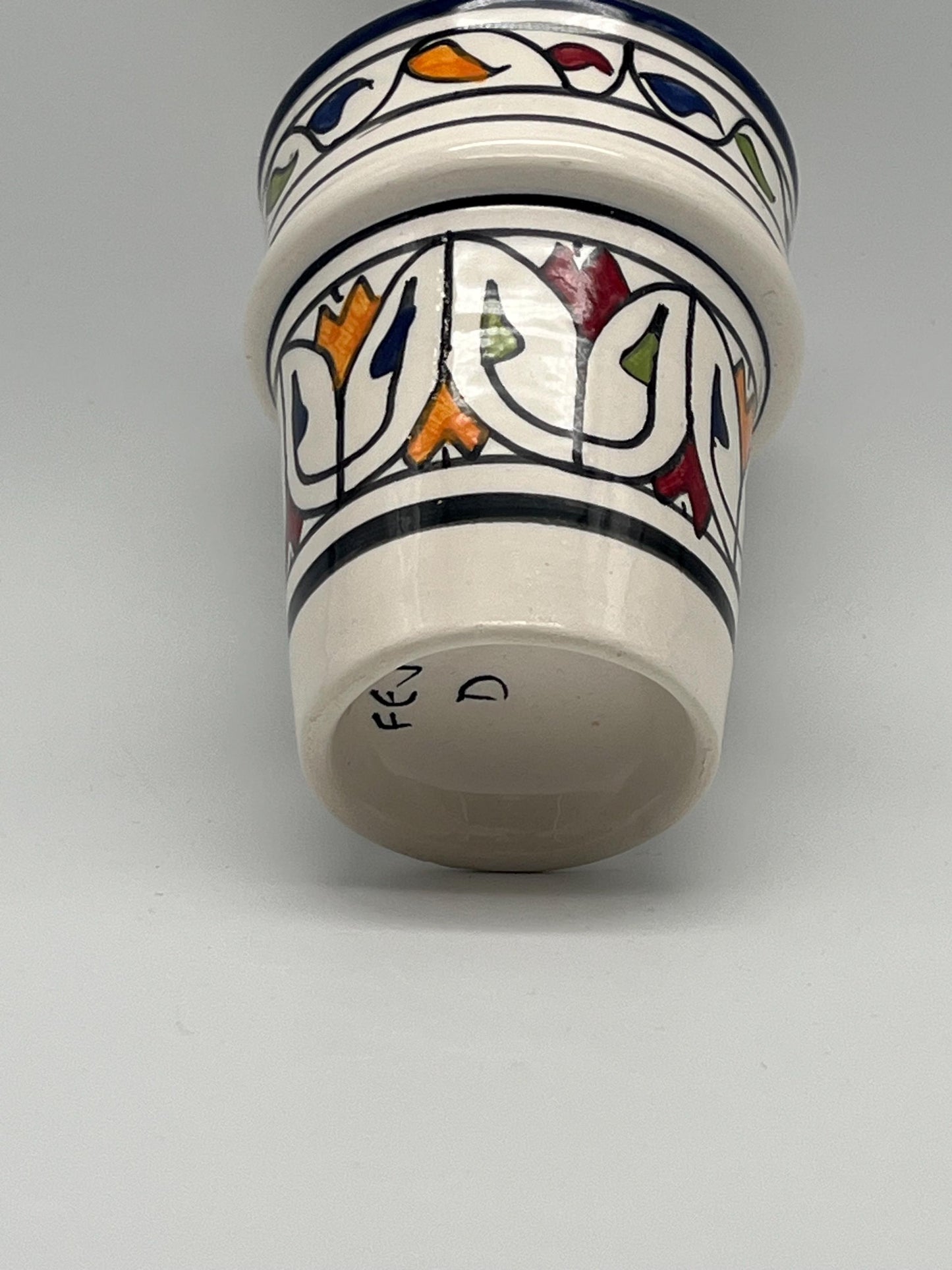Moroccan Beldi Mug, Handmade, Boho Ceramic Tea Mug from Morocco