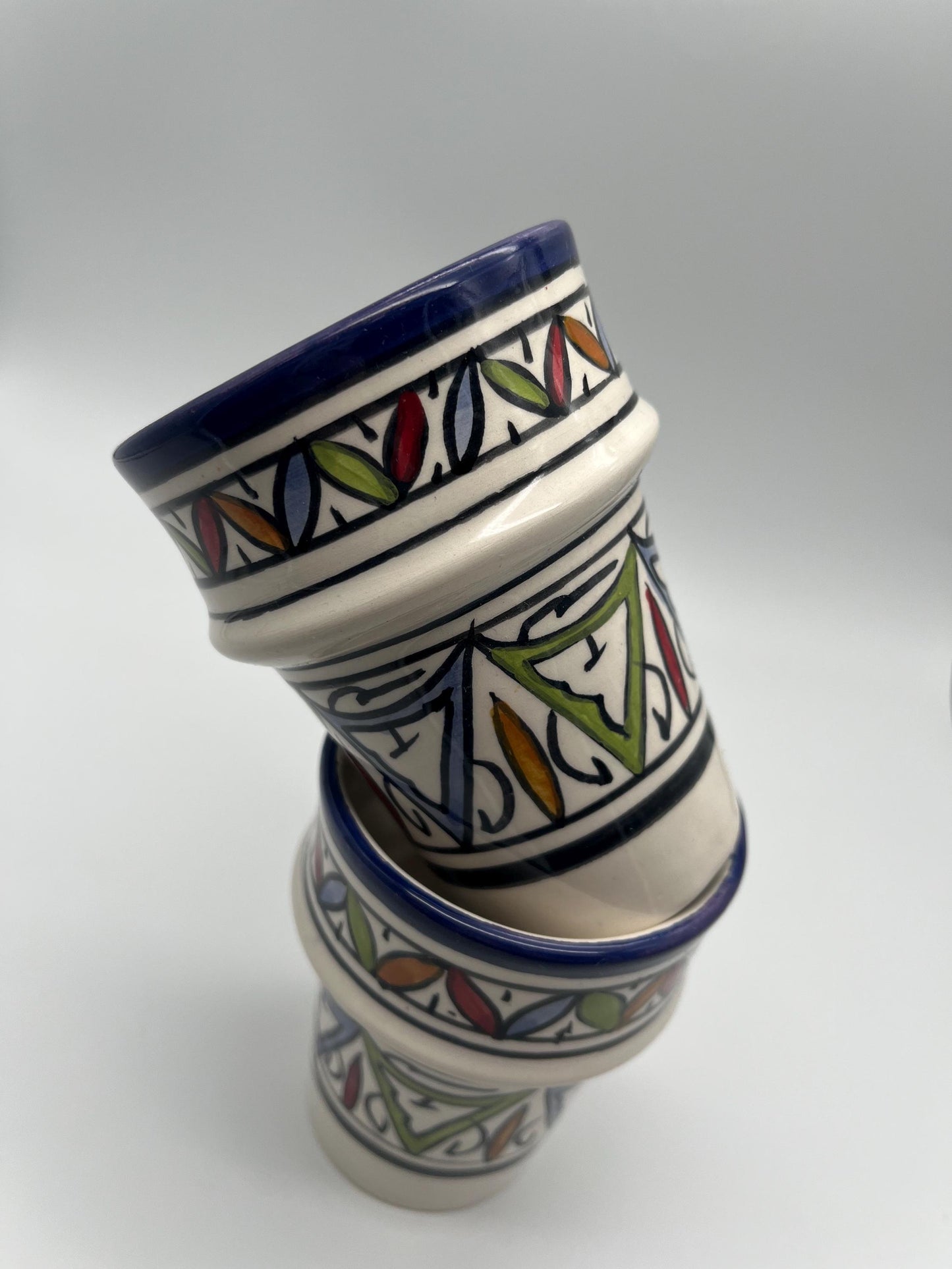Moroccan Beldi Mug, Handmade, Boho Ceramic Tea Mug from Morocco