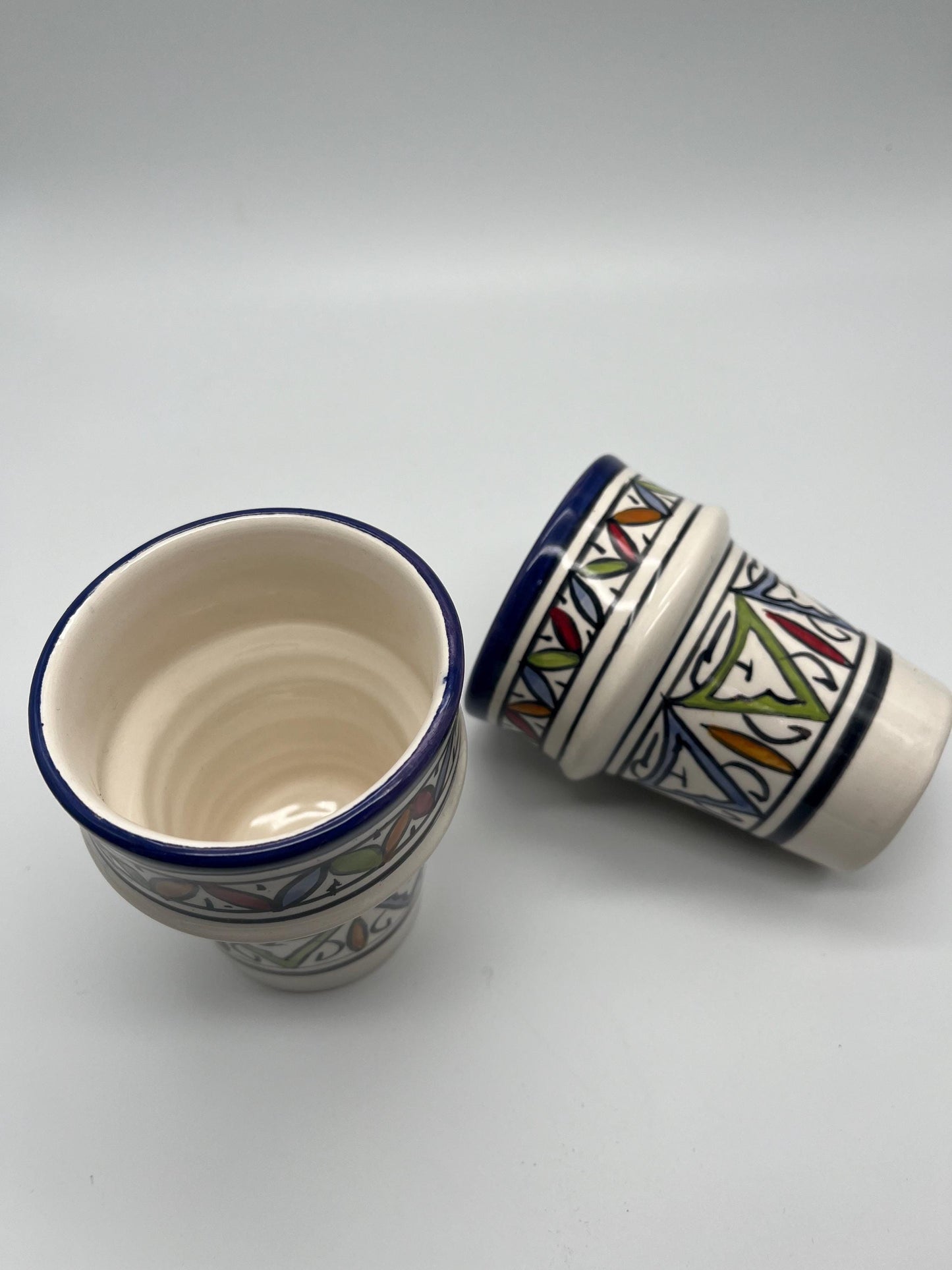 Moroccan Beldi Mug, Handmade, Boho Ceramic Tea Mug from Morocco