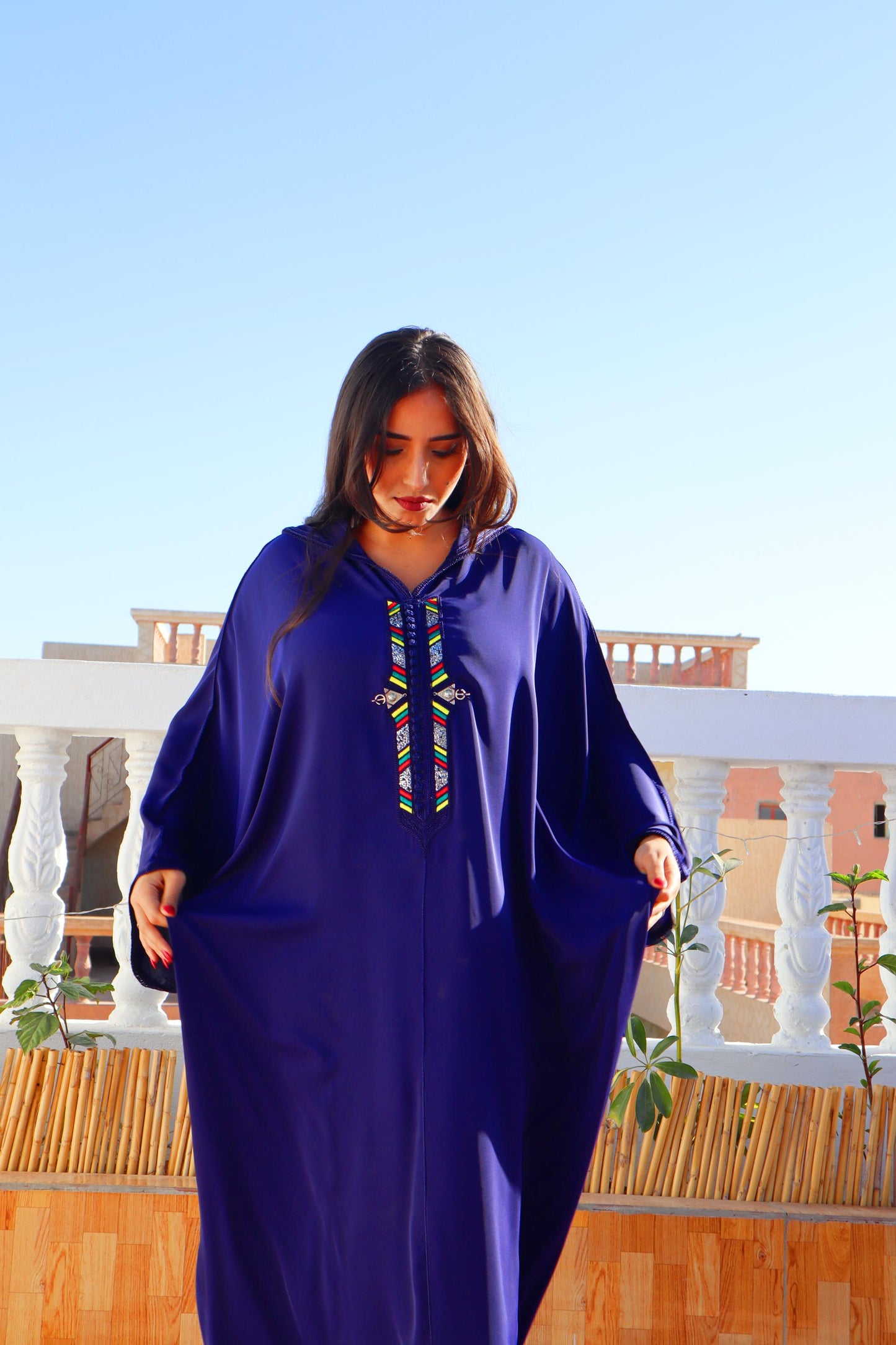 Caftan Luxury, Women'S Caftan Dress with Head Cover, Moroccan & African Style Abaya,Long Sleeve, Caftans, Caftan Maxi Dress, Cotton Caftan