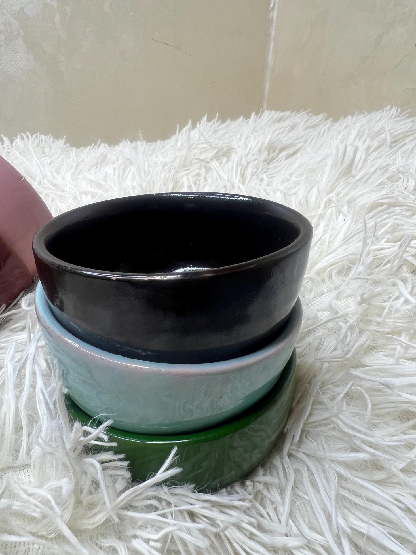Set of 8 Handmade Pottery Bowls Small Serving Pottery for Prep Tapas Nuts Snack Breakfast