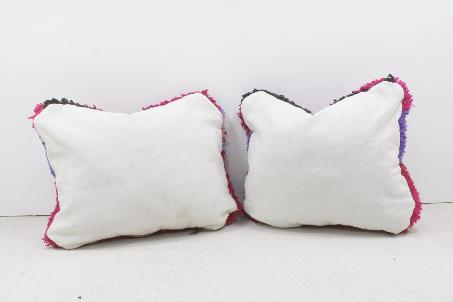 Set of 2 Vintage Moroccan Pillows 100% Wool,Absolutely Gorgeous Pillow Floor Pillow Moroccan Berber Home Design Handmade Kilim Berber 2P1340