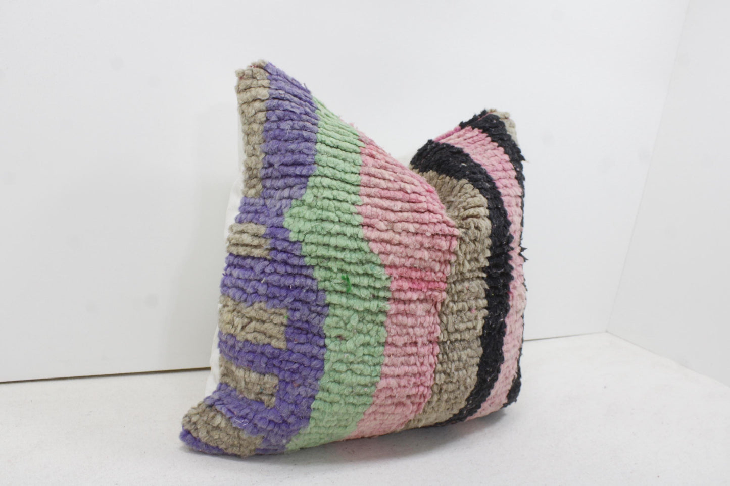 Vintage Moroccan Pillows 100% Wool ,Absolutely Gorgeous Pillow Floor Pillow Moroccan Berber Home Design Handmade Kilim Berber P204