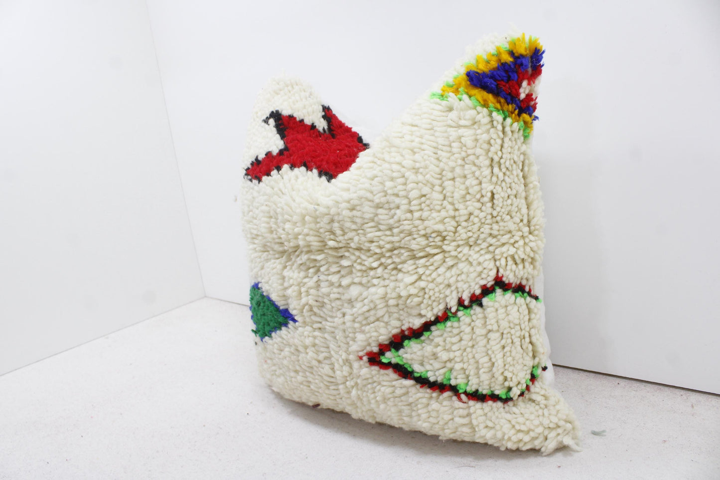 Vintage Moroccan Pillows 100% Wool ,Absolutely Gorgeous Pillow Floor Pillow Moroccan Berber Home Design Handmade Kilim Berber P189