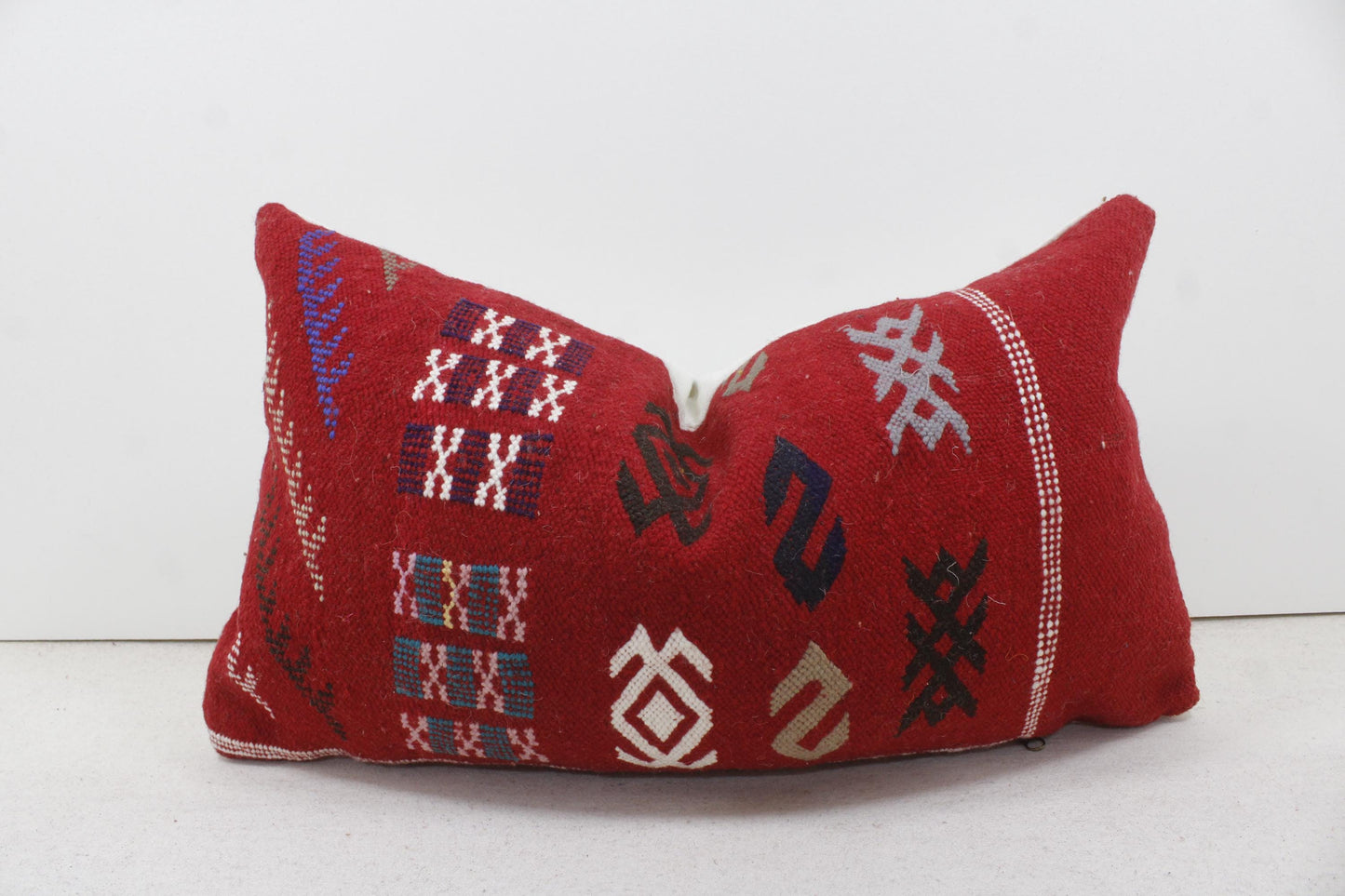 Vintage Moroccan Pillows 100% Wool ,Absolutely Gorgeous Pillow Floor Pillow Moroccan Berber Home Design Handmade Kilim Berber P179