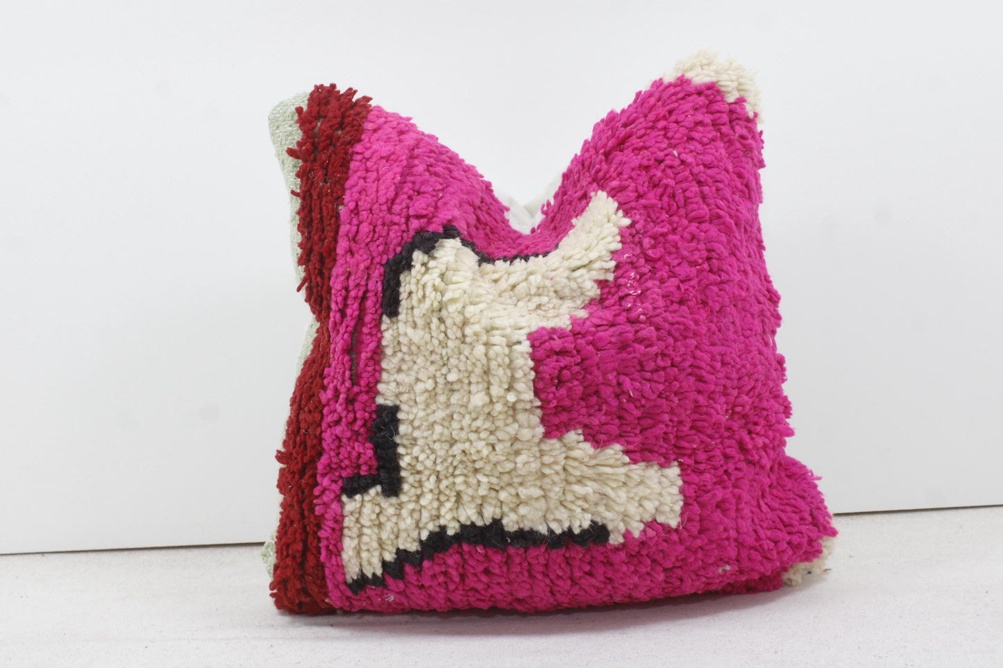 Vintage Moroccan Pillows 100% Wool ,Absolutely Gorgeous Pillow Floor Pillow Moroccan Berber Home Design Handmade Kilim Berber P176