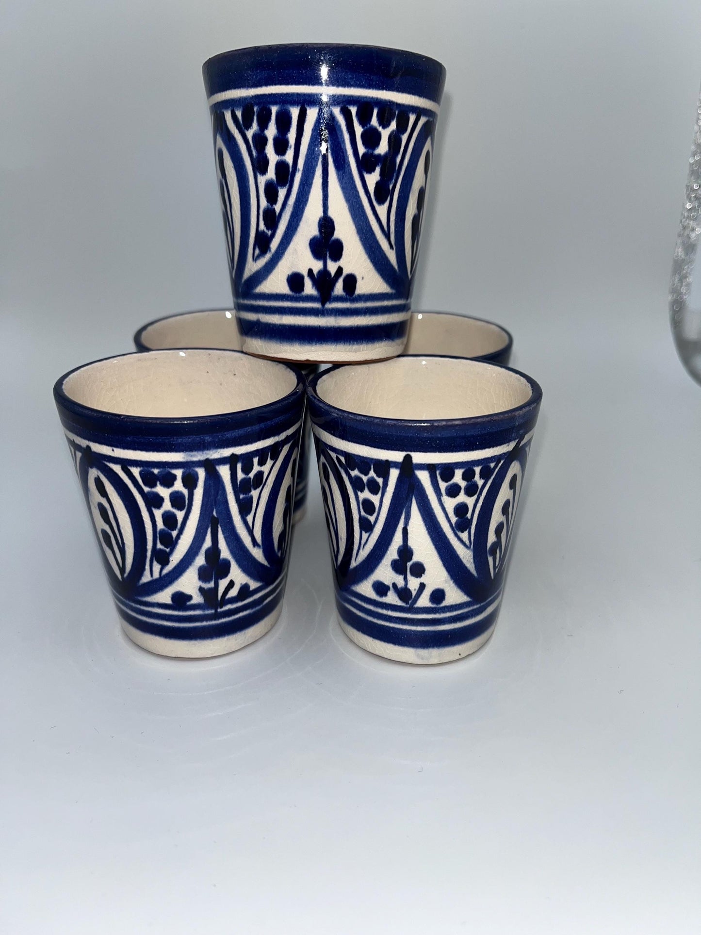 Red Clay Cups - Traditional Moroccan Handicrafts - Perfect for Tea and Coffee - Beldi Mugs_Cups_Moroccan