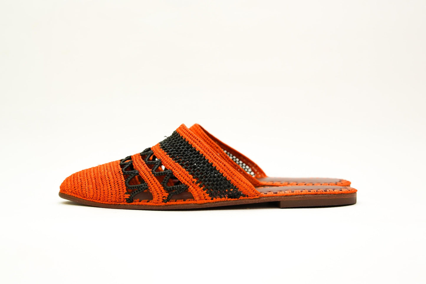 Handmade Raffia Slide Sandals, Comfortable, Lightweight Summer Shoes from Morocco