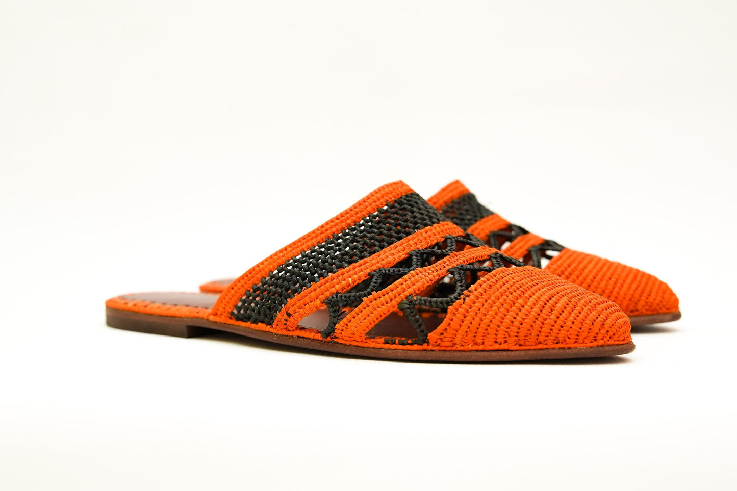 Handmade Raffia Slide Sandals, Comfortable, Lightweight Summer Shoes from Morocco