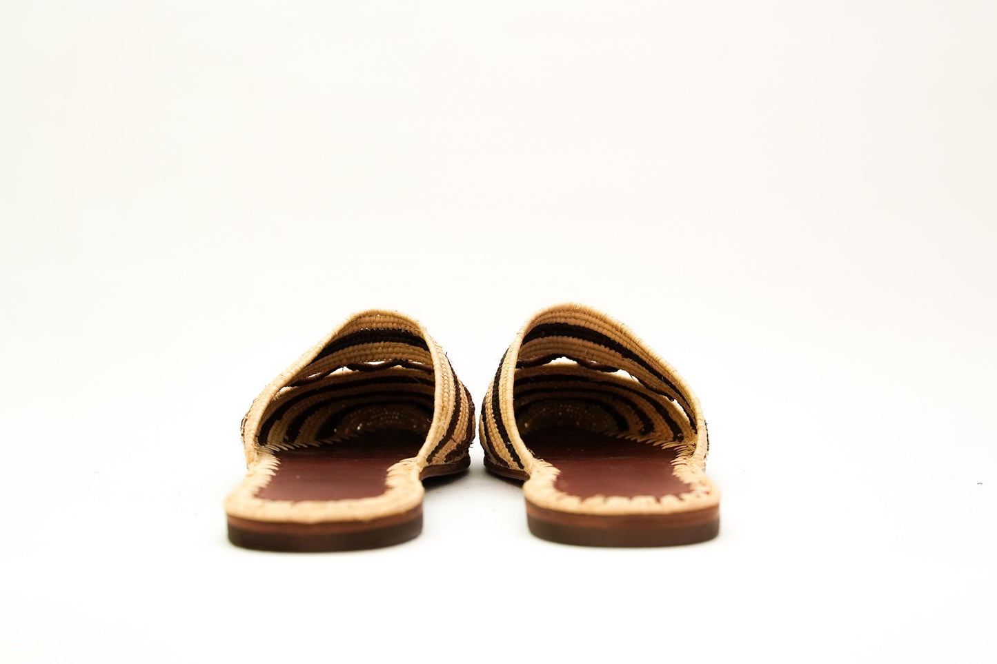 Handmade Raffia Slide Sandals, Comfortable, Lightweight Summer Shoes from Morocco