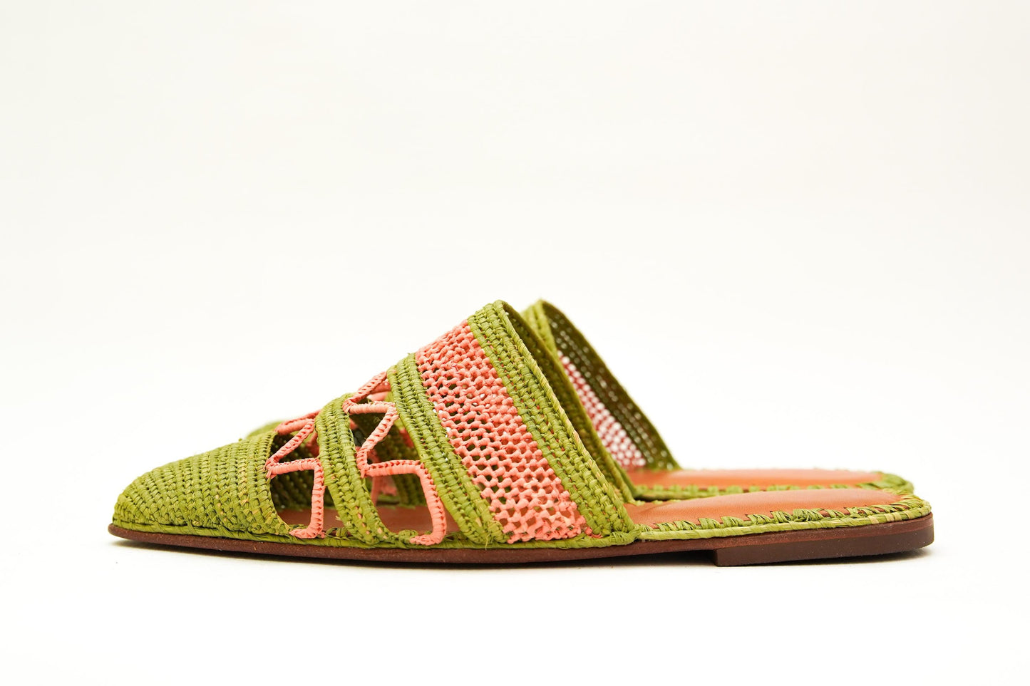 Handmade Raffia Slide Sandals, Comfortable, Lightweight Summer Shoes from Morocco