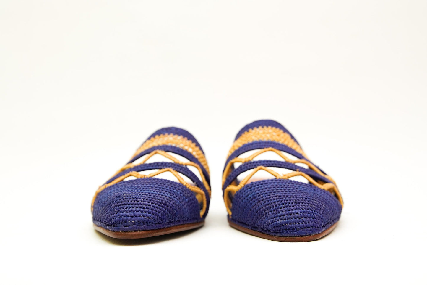 Handmade Raffia Slide Sandals, Comfortable, Lightweight Summer Shoes from Morocco