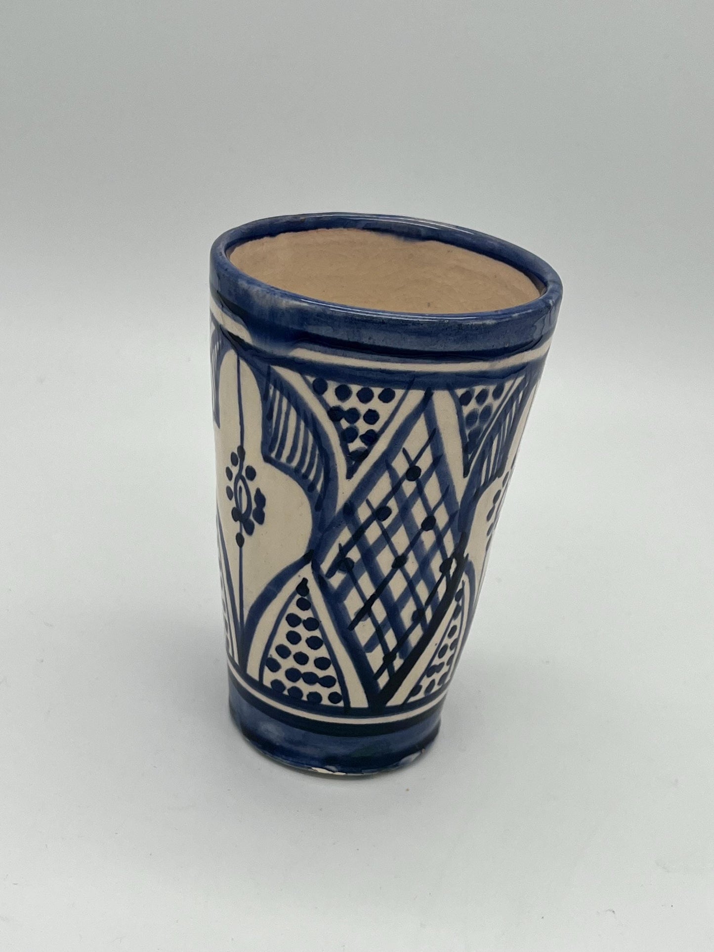 Moroccan Beldi Mug, Handmade, Boho Ceramic Tea Mug from Morocco