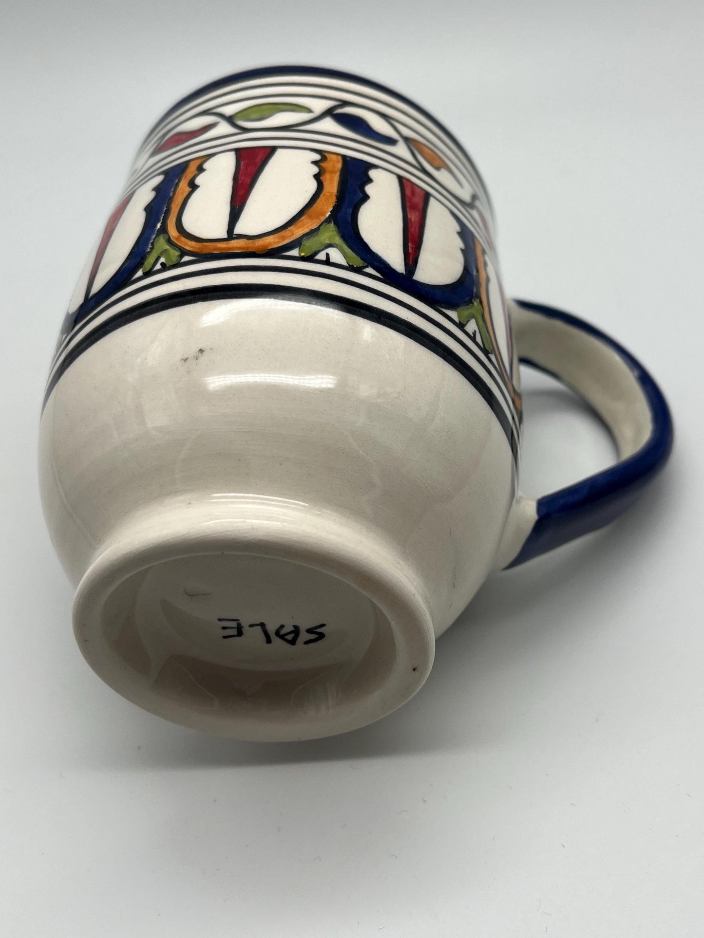Moroccan Beldi Mug, Handmade, Boho Ceramic Tea Mug from Morocco