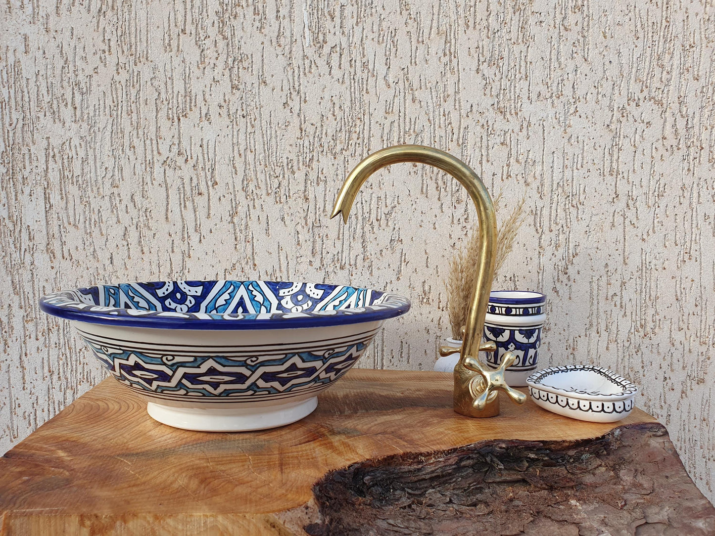 Handmade Ceramic Sink - Moroccan Elegant Washbasin